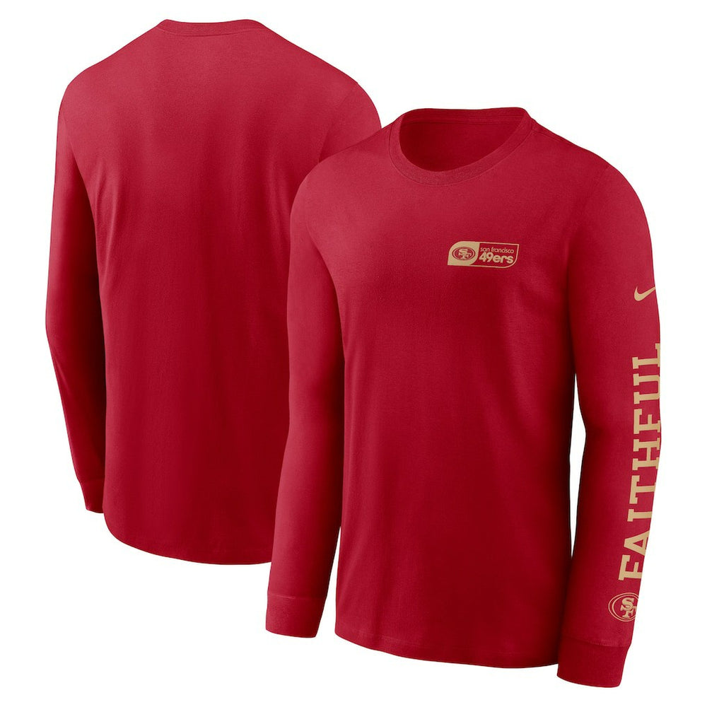 San Francisco 49ers Nike All Out Long Sleeve T-Shirt
