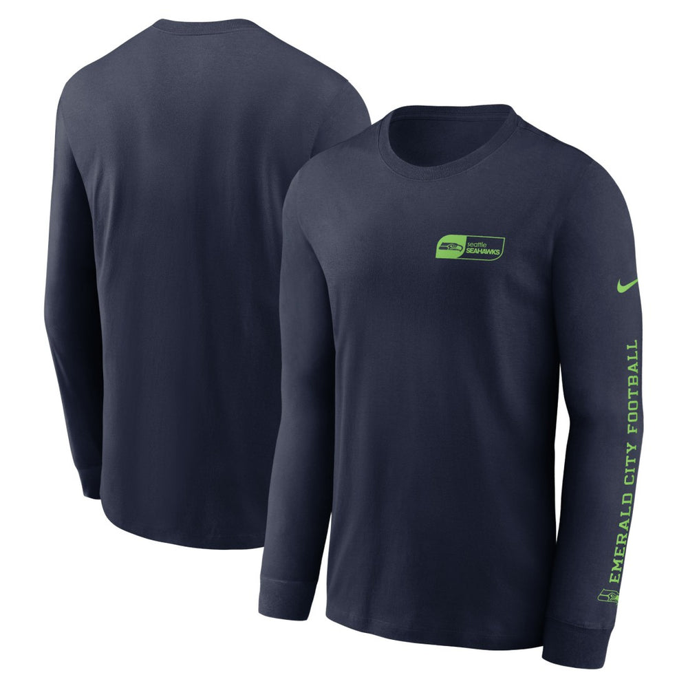 Seattle Seahawks Nike All Out Long Sleeve T-Shirt