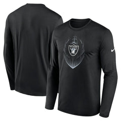 Las Vegas Raiders Nike Icon Legend Performance Long Sleeve T-Shirt