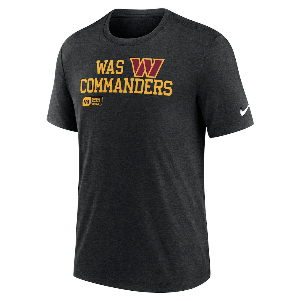 Washington Commanders Nike Overlap Lockup Tri-Blend T-Shirt