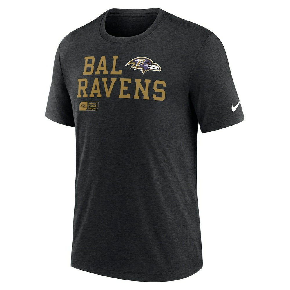 Baltimore Ravens Nike Overlap Lockup Tri-Blend T-Shirt