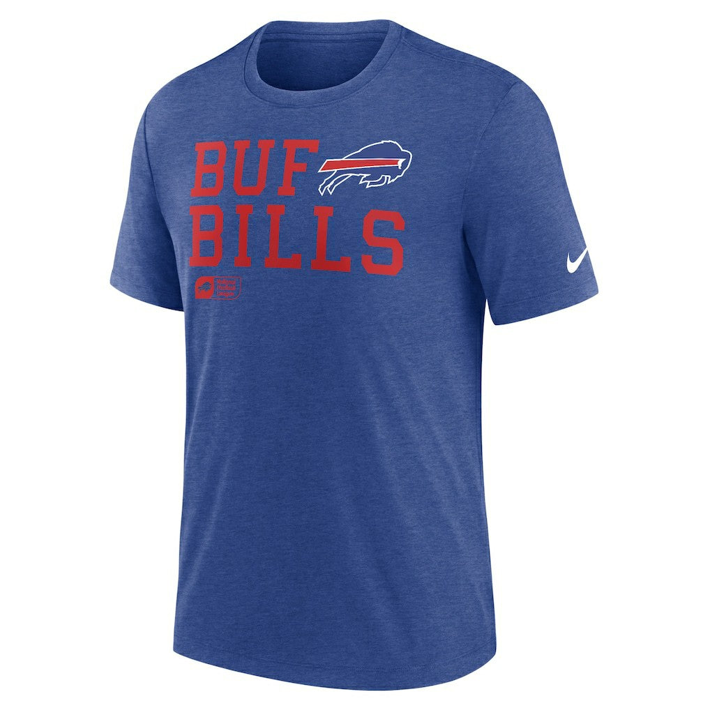 Buffalo Bills Nike Overlap Lockup Tri-Blend T-Shirt