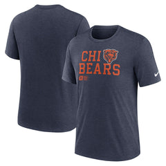 Chicago Bears Nike Overlap Lockup Tri-Blend T-Shirt
