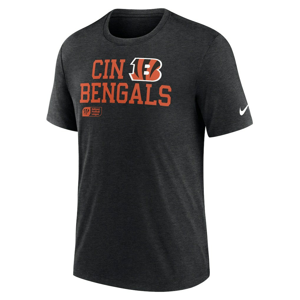 Cincinnati Bengals Nike Overlap Lockup Tri-Blend T-Shirt