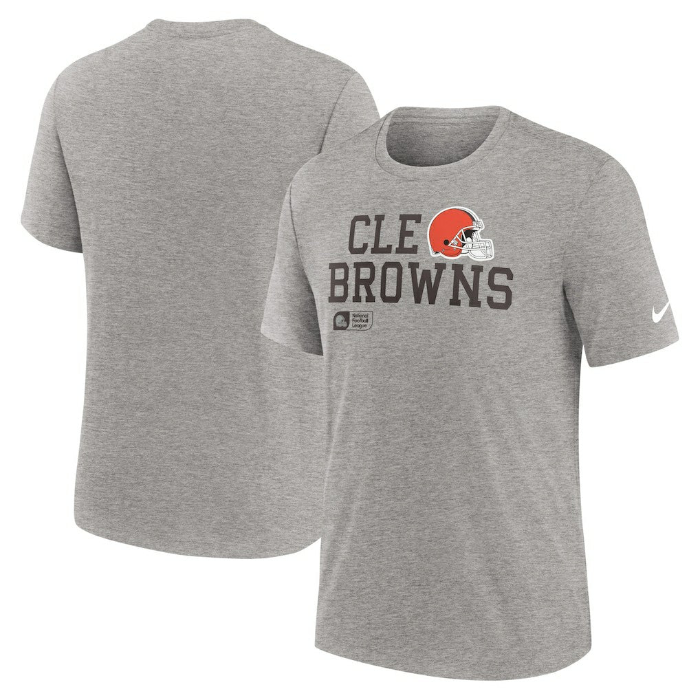 Cleveland Browns Nike Overlap Lockup Tri-Blend T-Shirt
