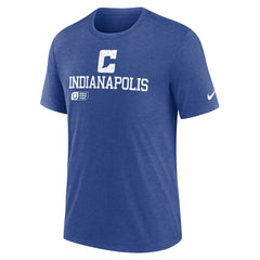 Indianapolis Colts Nike Overlap Lockup Tri-Blend T-Shirt