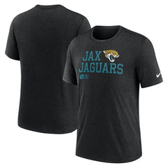 Jacksonville Jaguars Nike Overlap Lockup Tri-Blend T-Shirt