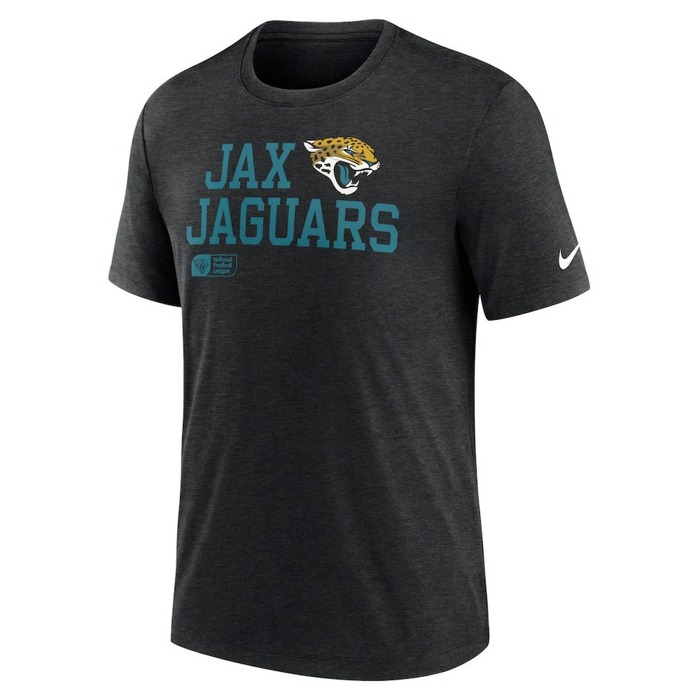 Jacksonville Jaguars Nike Overlap Lockup Tri-Blend T-Shirt