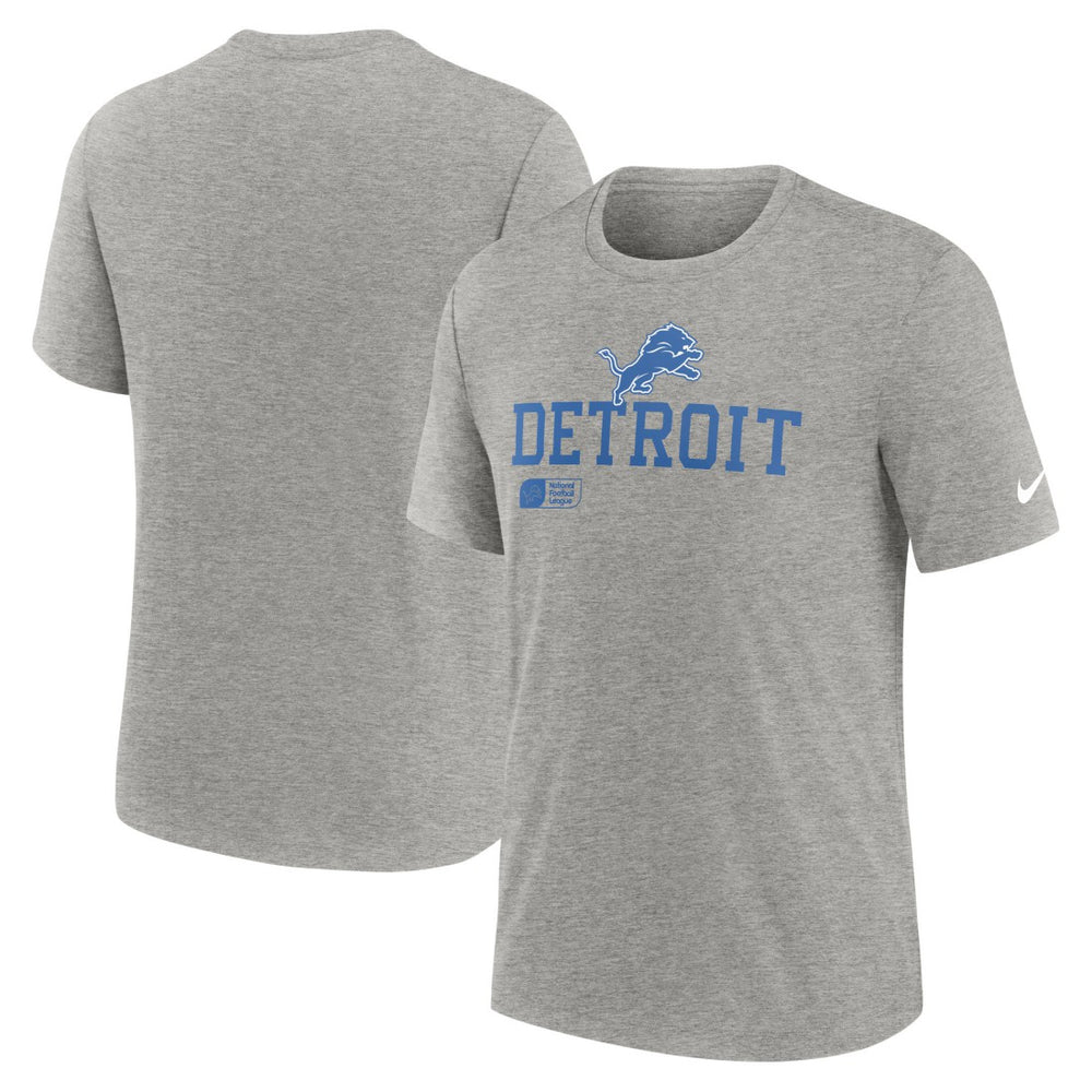 Detroit Lions Nike Overlap Lockup Tri-Blend T-Shirt