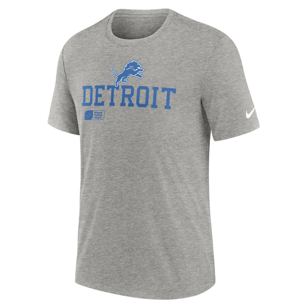 Detroit Lions Nike Overlap Lockup Tri-Blend T-Shirt