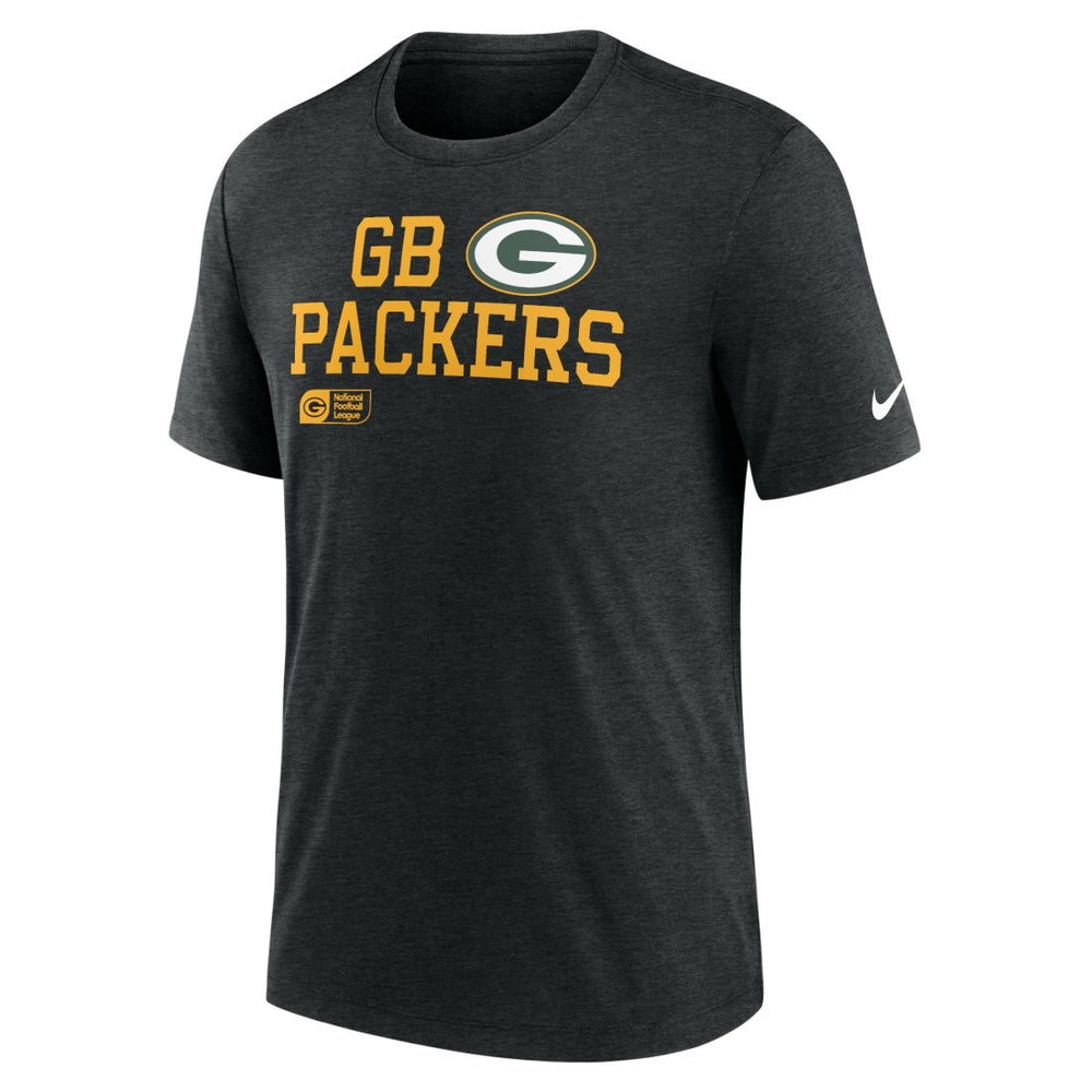 Green Bay Packers Nike Overlap Lockup Tri-Blend T-Shirt