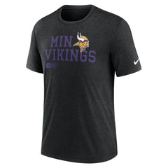 Minnesota Vikings Nike Overlap Lockup Tri-Blend T-Shirt