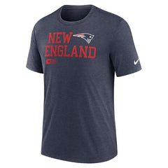 New England Patriots Nike Overlap Lockup Tri-Blend T-Shirt
