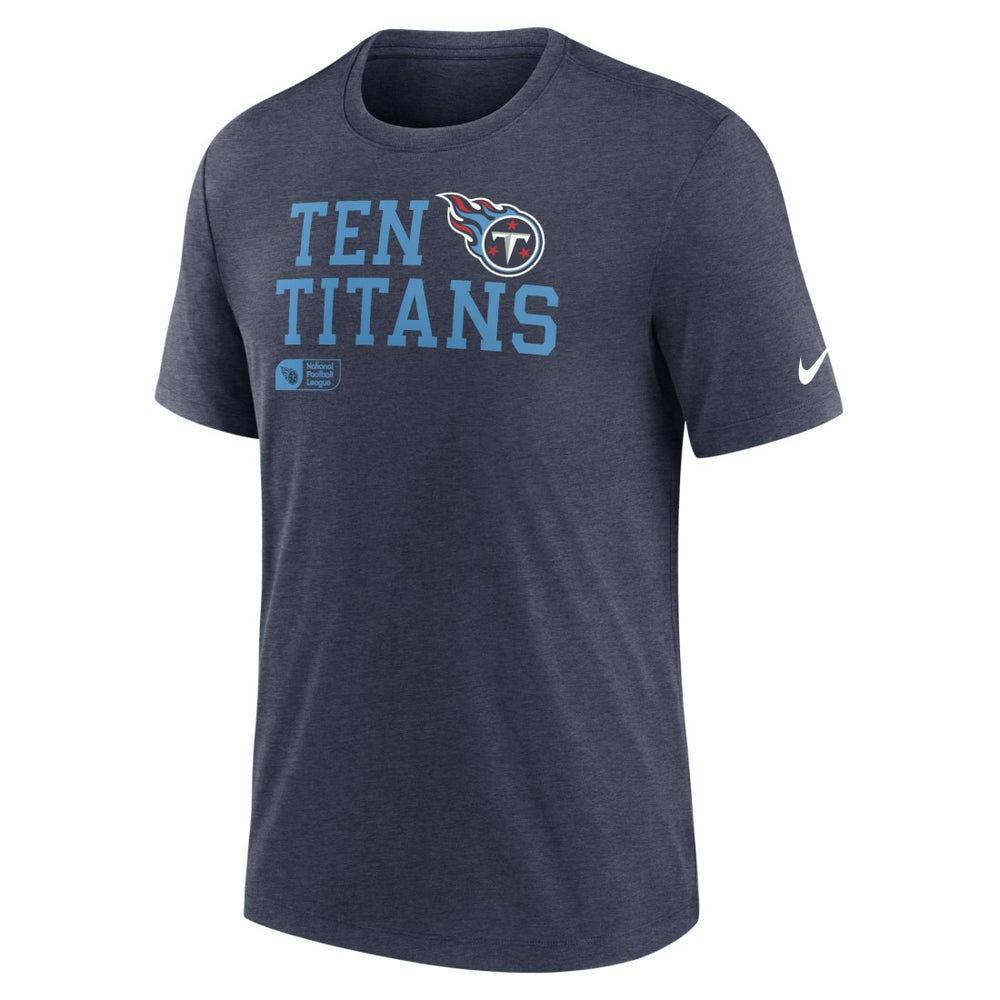 Tennessee Titans Nike Overlap Lockup Tri-Blend T-Shirt