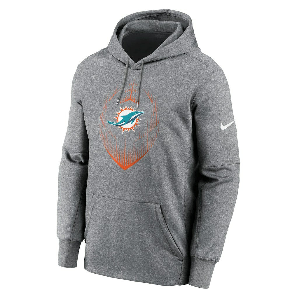 Miami Dolphins Nike Icon Performance Pullover Hoodie