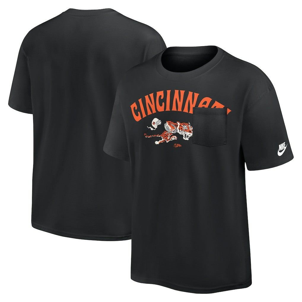Cincinnati Bengals Nike Rewind Heavy Max90 Pocket T-Shirt