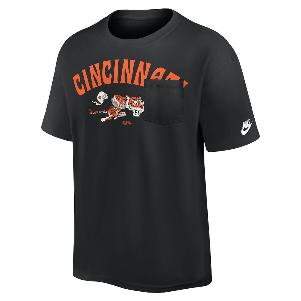 Cincinnati Bengals Nike Rewind Heavy Max90 Pocket T-Shirt