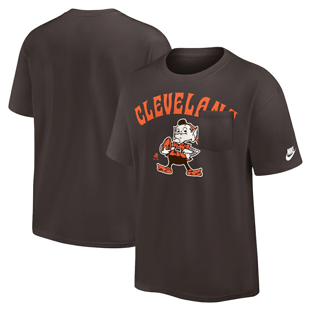 Cleveland Browns Nike Rewind Heavy Max90 Pocket T-Shirt