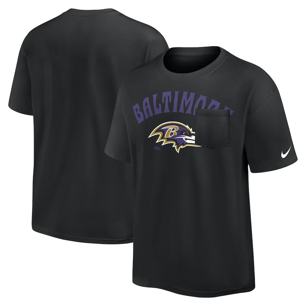 Baltimore Ravens Nike Rewind Heavy Max90 Pocket T-Shirt
