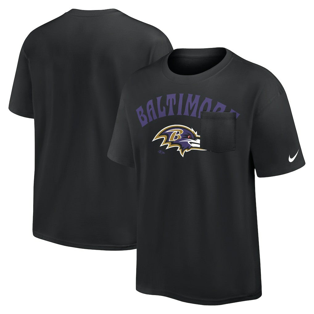 Baltimore Ravens Nike Rewind Heavy Max90 Pocket T-Shirt