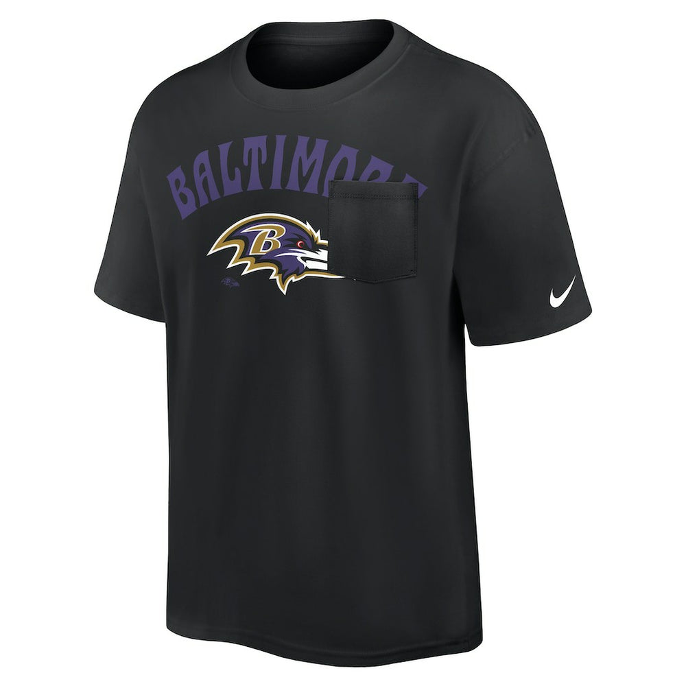 Baltimore Ravens Nike Rewind Heavy Max90 Pocket T-Shirt