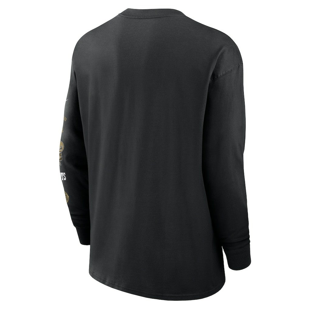 New Orleans Saints Nike Rewind Heavy Max90 Pocket Long Sleeve T-Shirt