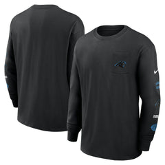 Carolina Panthers Nike Rewind Heavy Max90 Pocket Long Sleeve T-Shirt