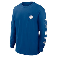 Indianapolis Colts Nike Rewind Heavy Max90 Pocket Long Sleeve T-Shirt