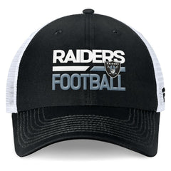 Las Vegas Raiders Fanatics Upper Trucker Adjustable Hat