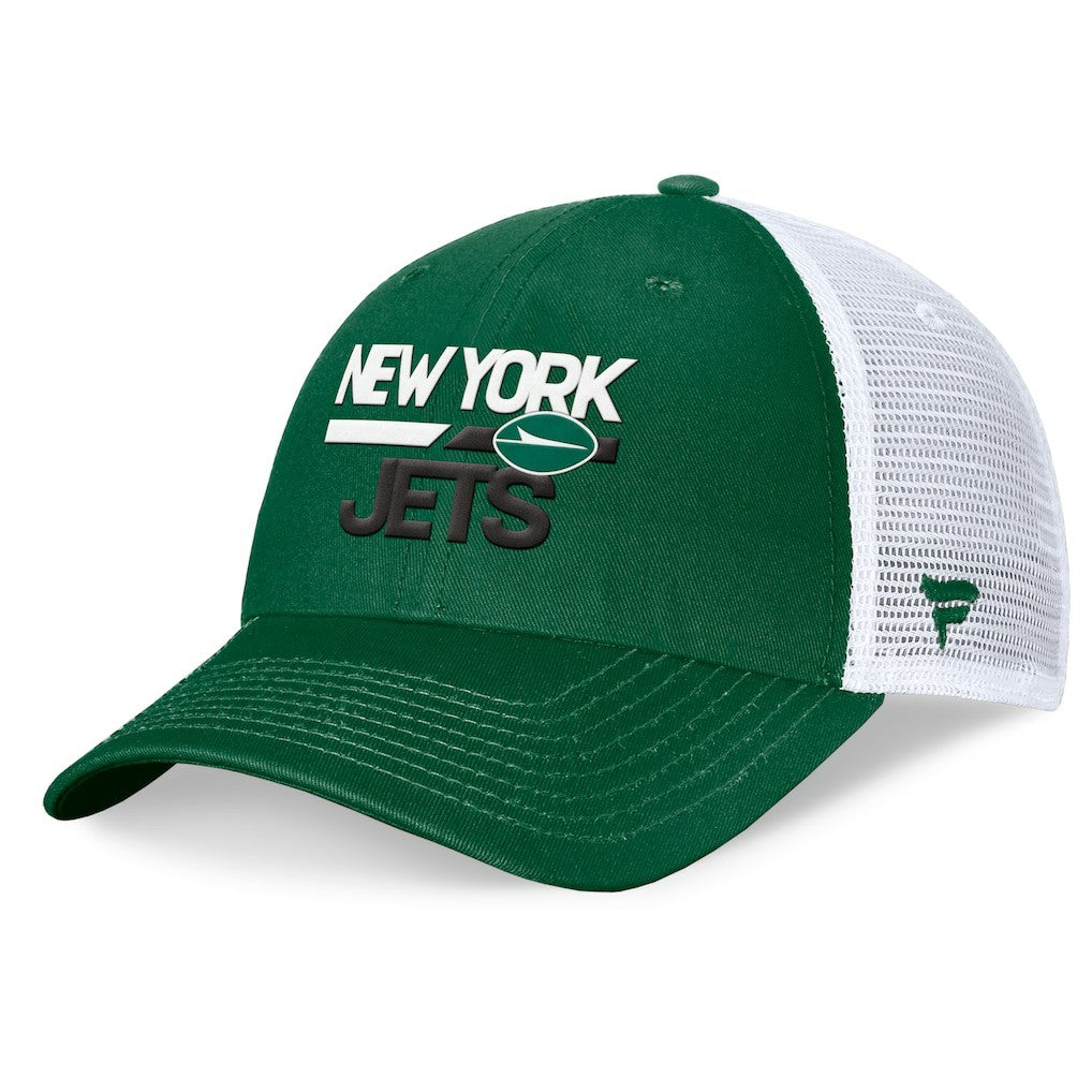 New York Jets Fanatics Upper Trucker Adjustable Hat