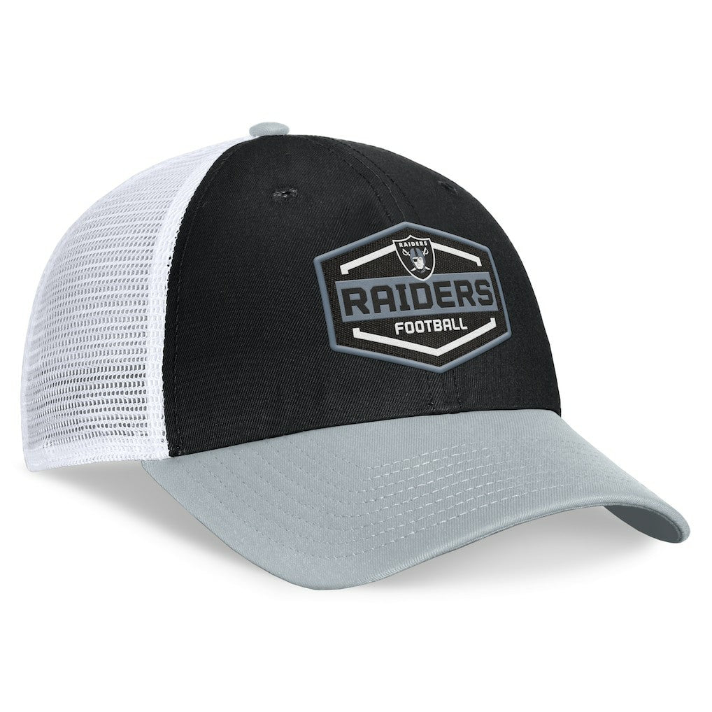 Las Vegas Raiders Fanatics Bench Trucker Adjustable Hat