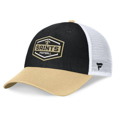 New Orleans Saints Fanatics Bench Trucker Adjustable Hat
