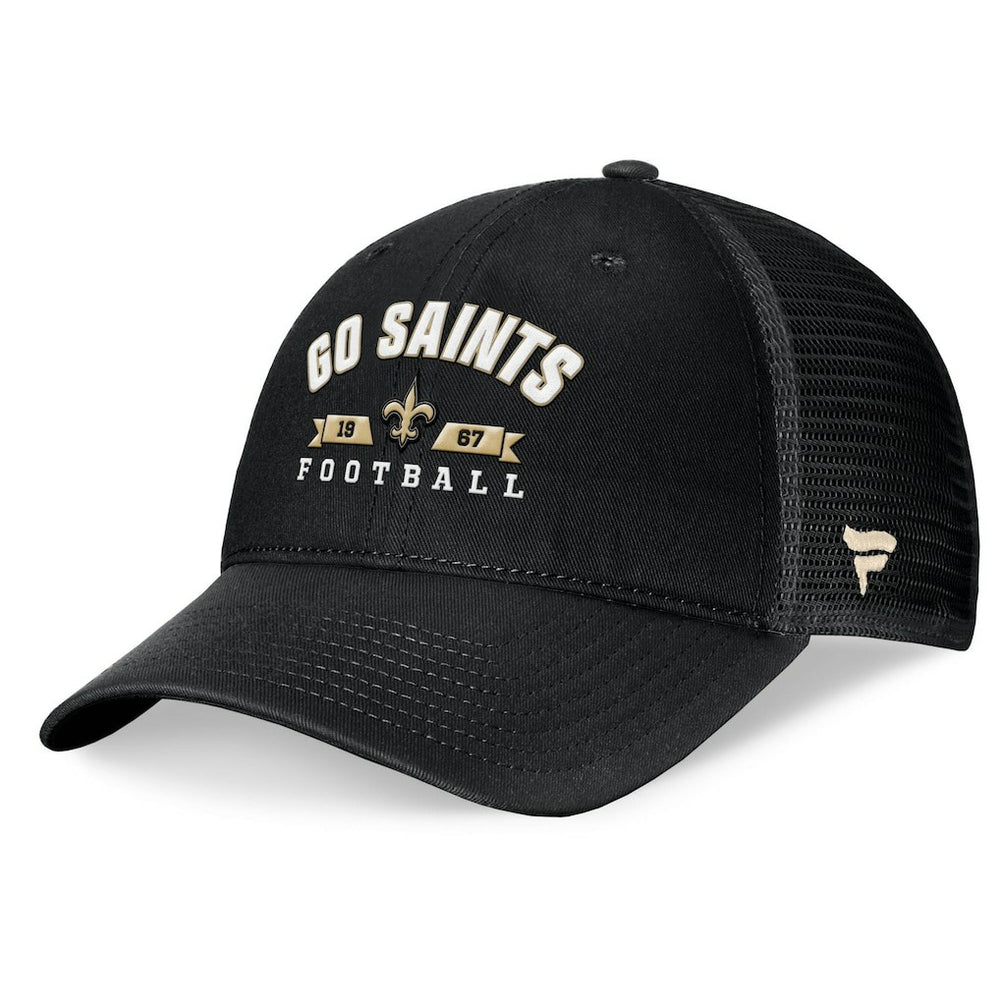 New Orleans Saints Fanatics Timeout Trucker Adjustable Hat