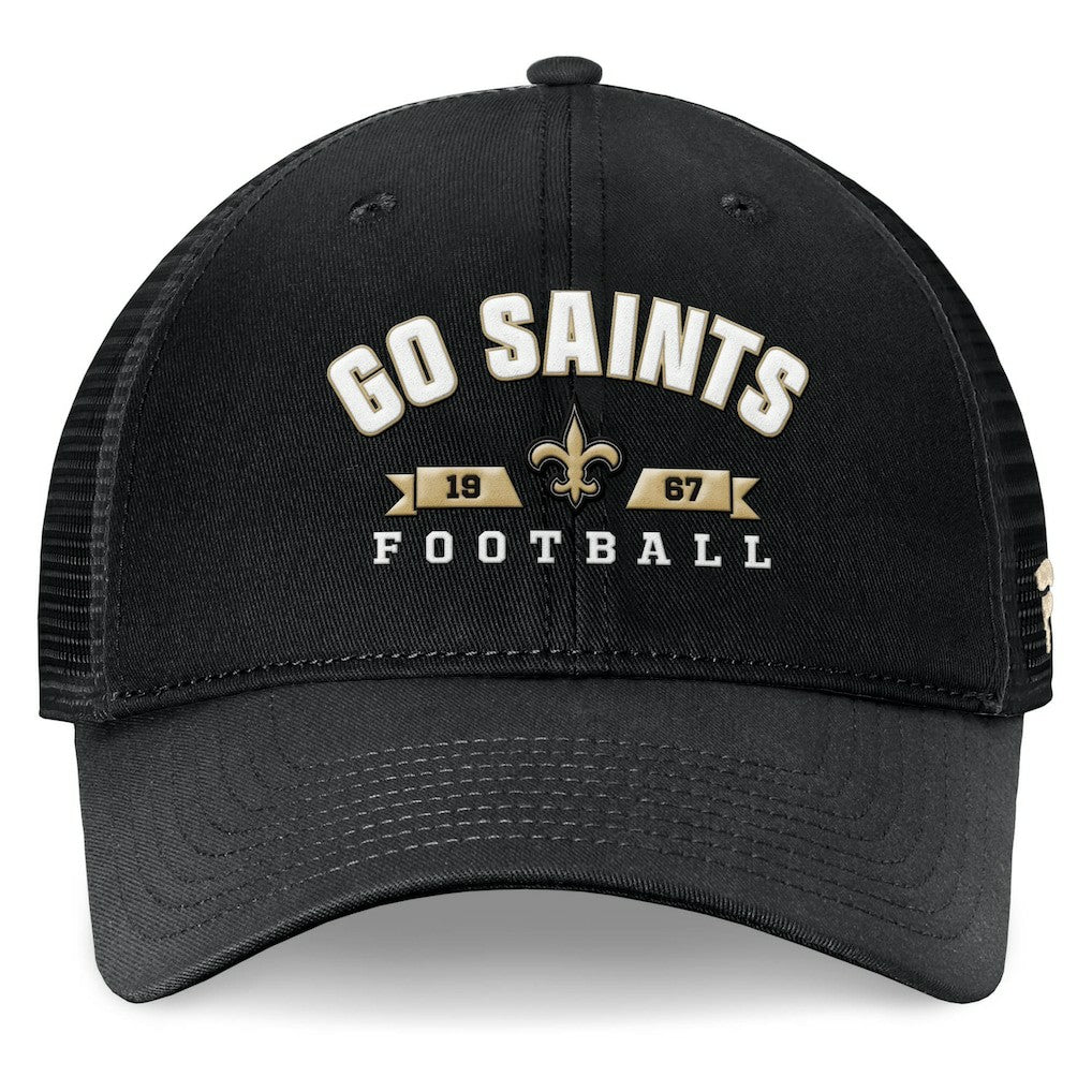 New Orleans Saints Fanatics Timeout Trucker Adjustable Hat