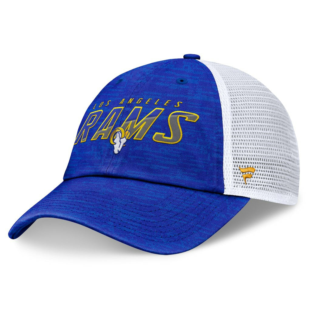 Los Angeles Rams Fanatics Challenge Trucker Adjustable Hat