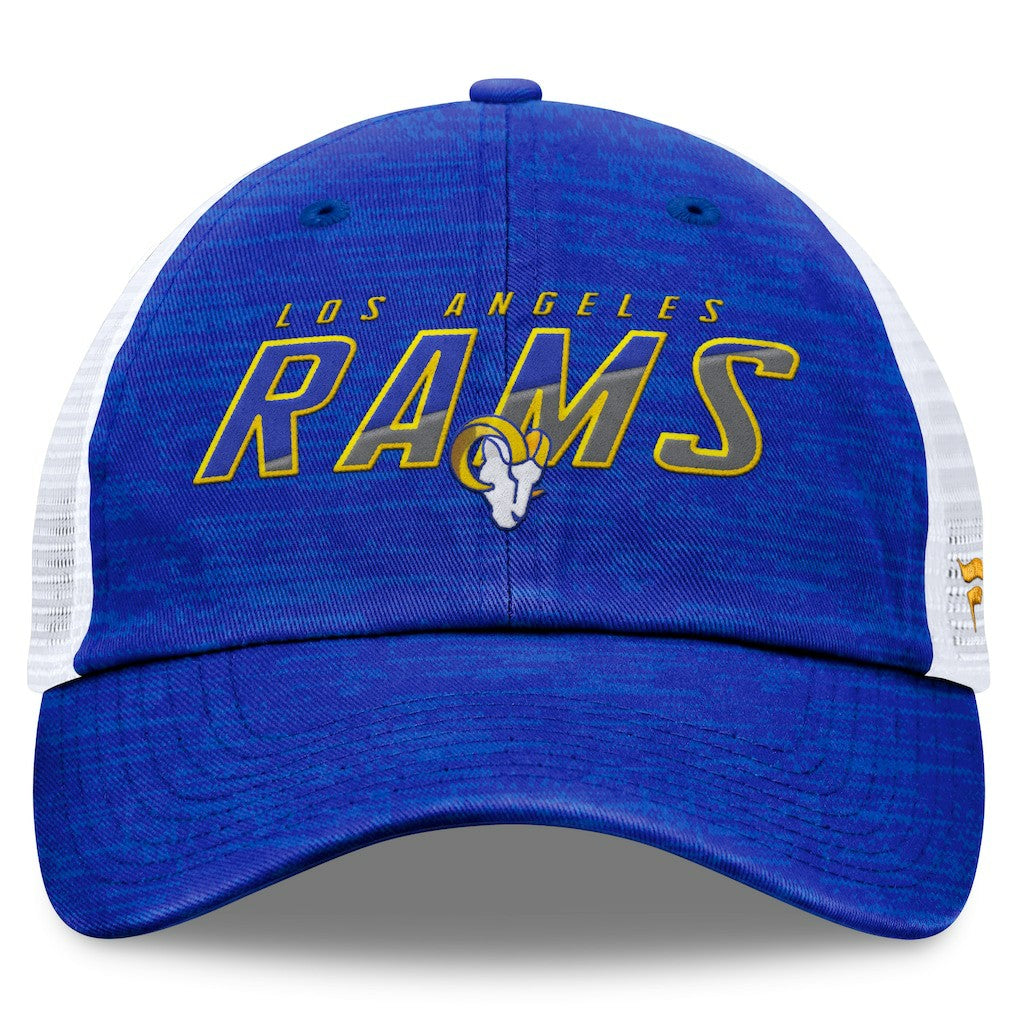 Los Angeles Rams Fanatics Challenge Trucker Adjustable Hat