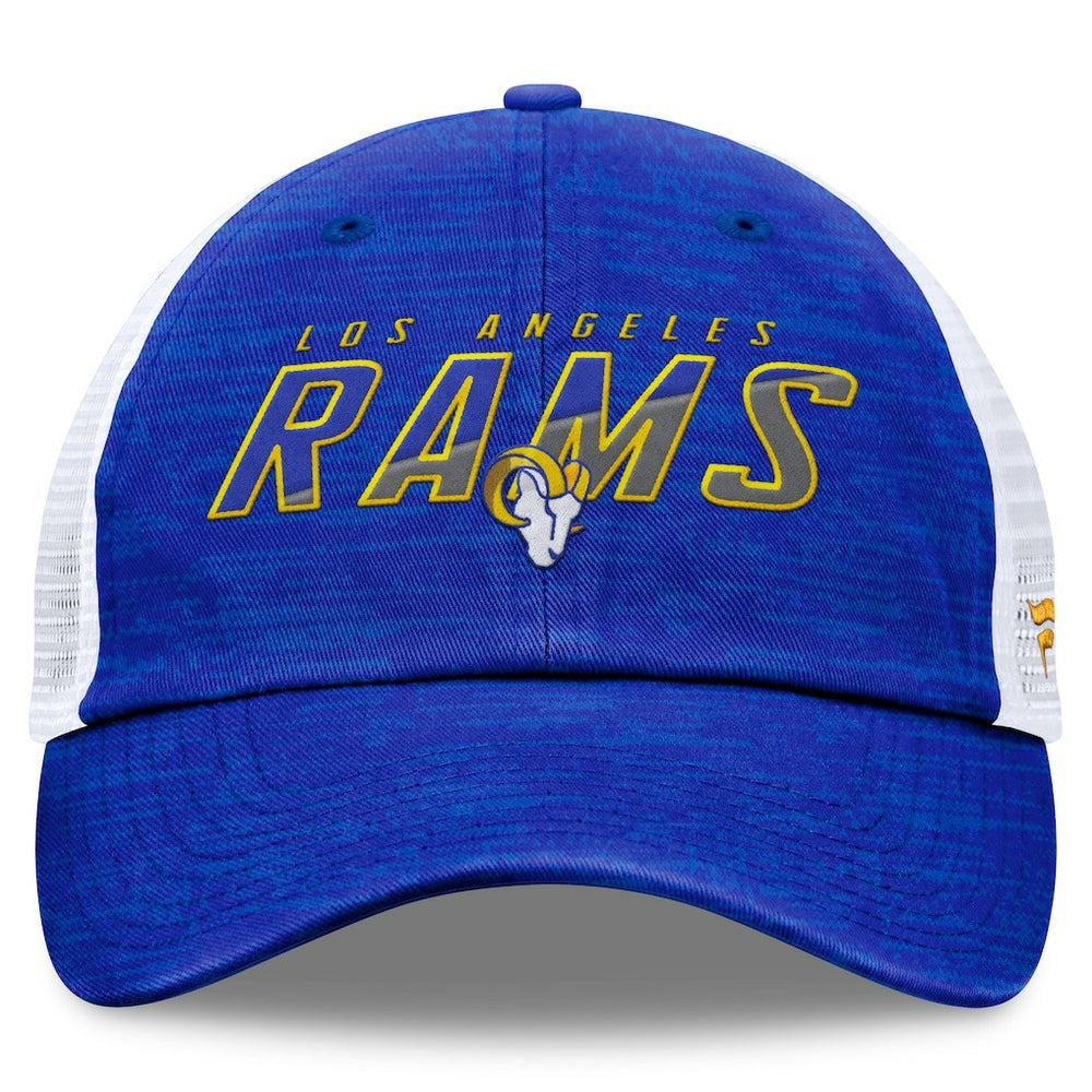 Los Angeles Rams Fanatics Challenge Trucker Adjustable Hat