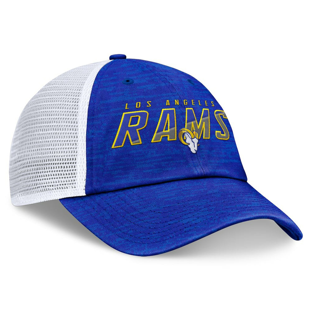 Los Angeles Rams Fanatics Challenge Trucker Adjustable Hat