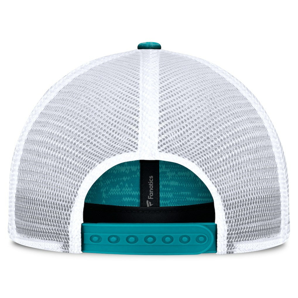 Miami Dolphins Fanatics Challenge Trucker Adjustable Hat