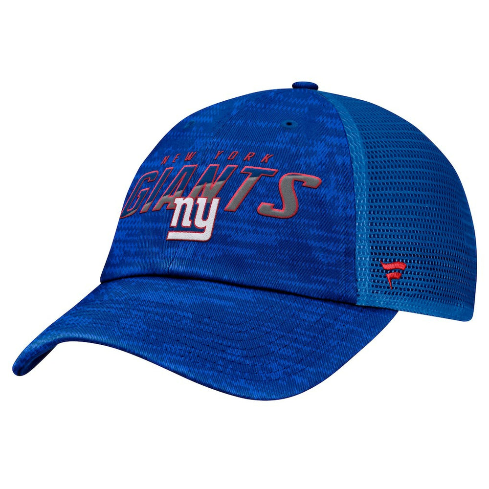 New York Giants Fanatics Challenge Trucker Adjustable Hat