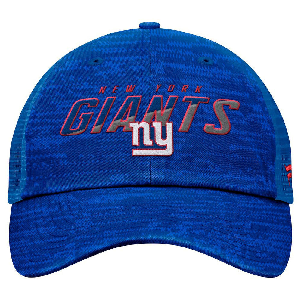 New York Giants Fanatics Challenge Trucker Adjustable Hat