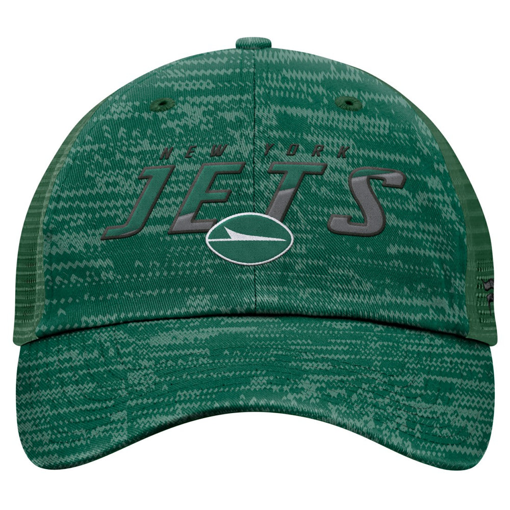 New York Jets Fanatics Challenge Trucker Adjustable Hat