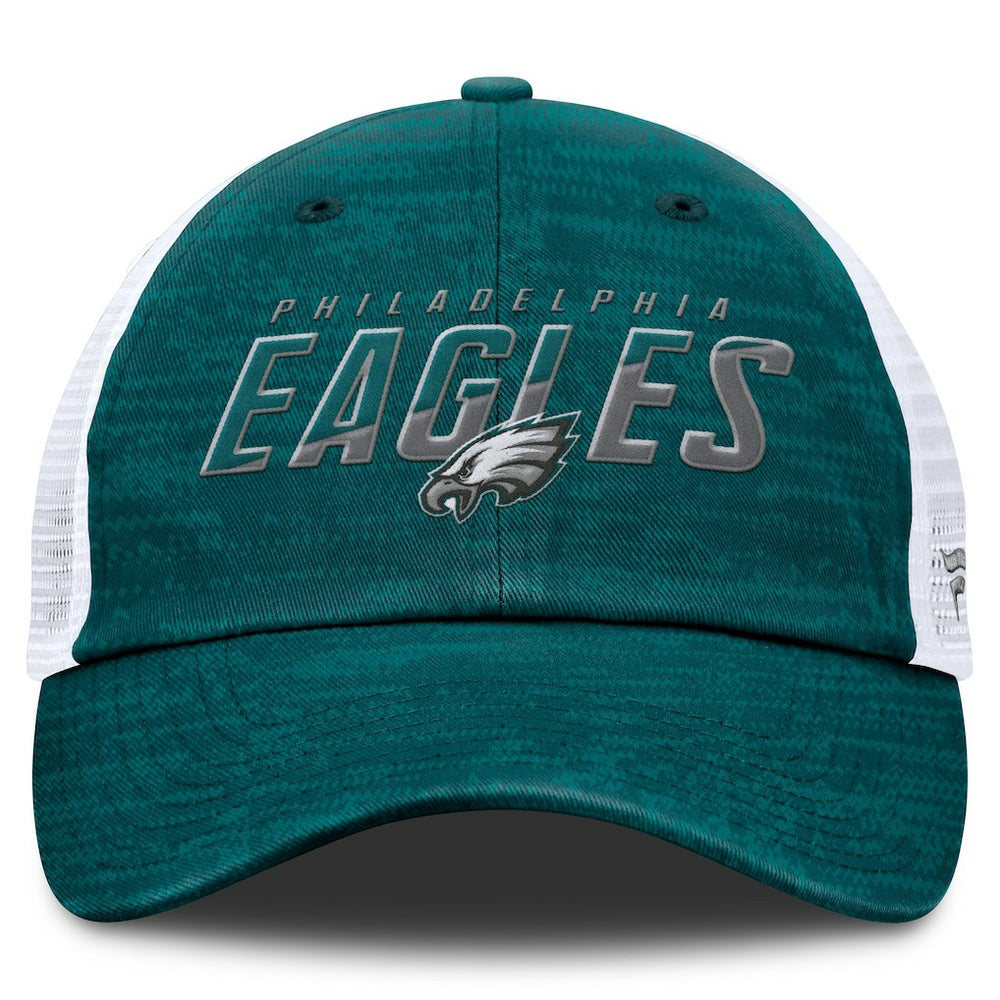 Philadelphia Eagles Fanatics Challenge Trucker Adjustable Hat