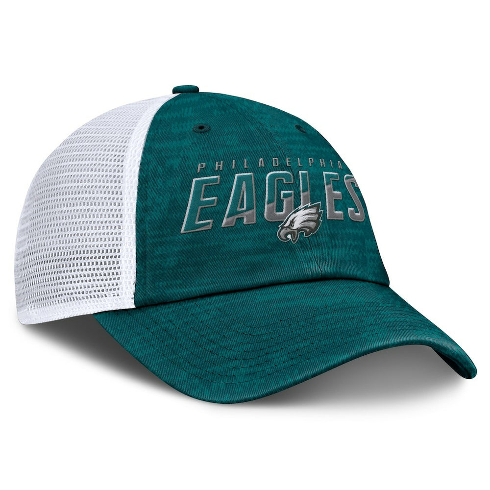 Philadelphia Eagles Fanatics Challenge Trucker Adjustable Hat