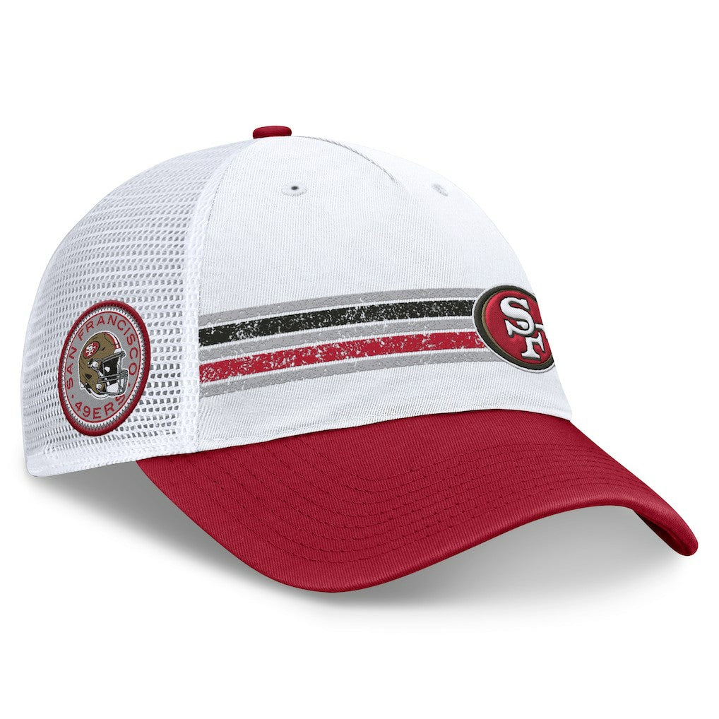 San Francisco 49ers Fanatics Flawless Stripe Adjustable Hat