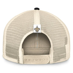 New Orleans Saints Fanatics Diamond Stripe Trucker Adjustable Hat