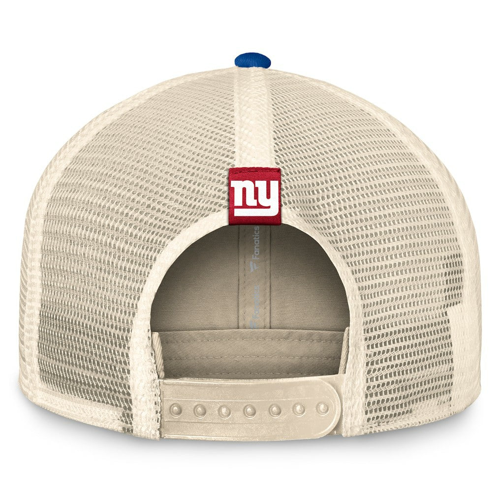 New York Giants Fanatics Diamond Stripe Trucker Adjustable Hat