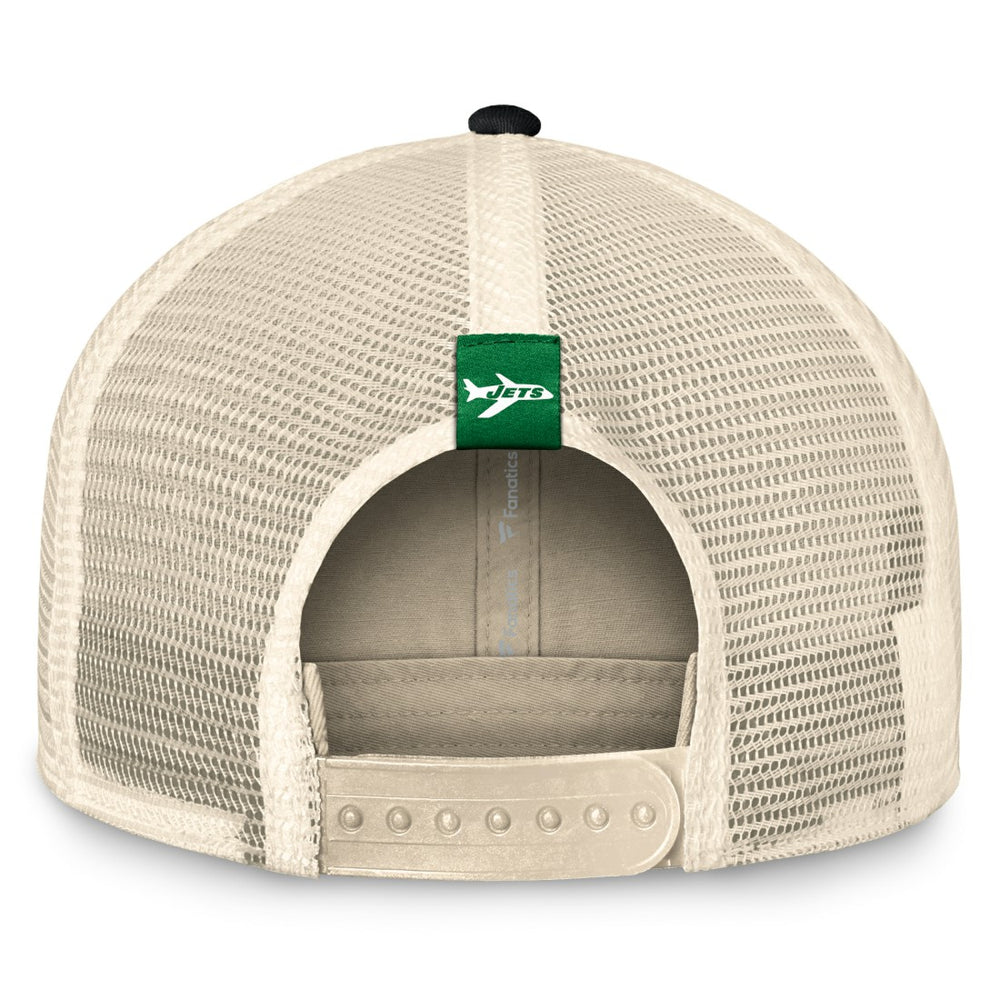 New York Jets Fanatics Diamond Stripe Trucker Adjustable Hat