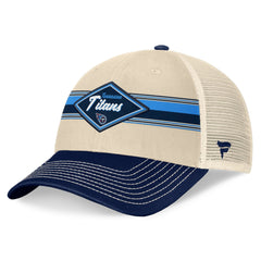 Tennessee Titans Fanatics Diamond Stripe Trucker Adjustable Hat