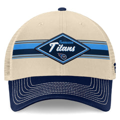 Tennessee Titans Fanatics Diamond Stripe Trucker Adjustable Hat